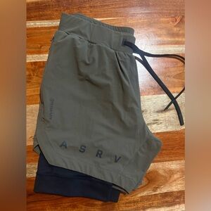 ASRV Tetra-Lite 7” Liner Short Deep Taupe Size Small